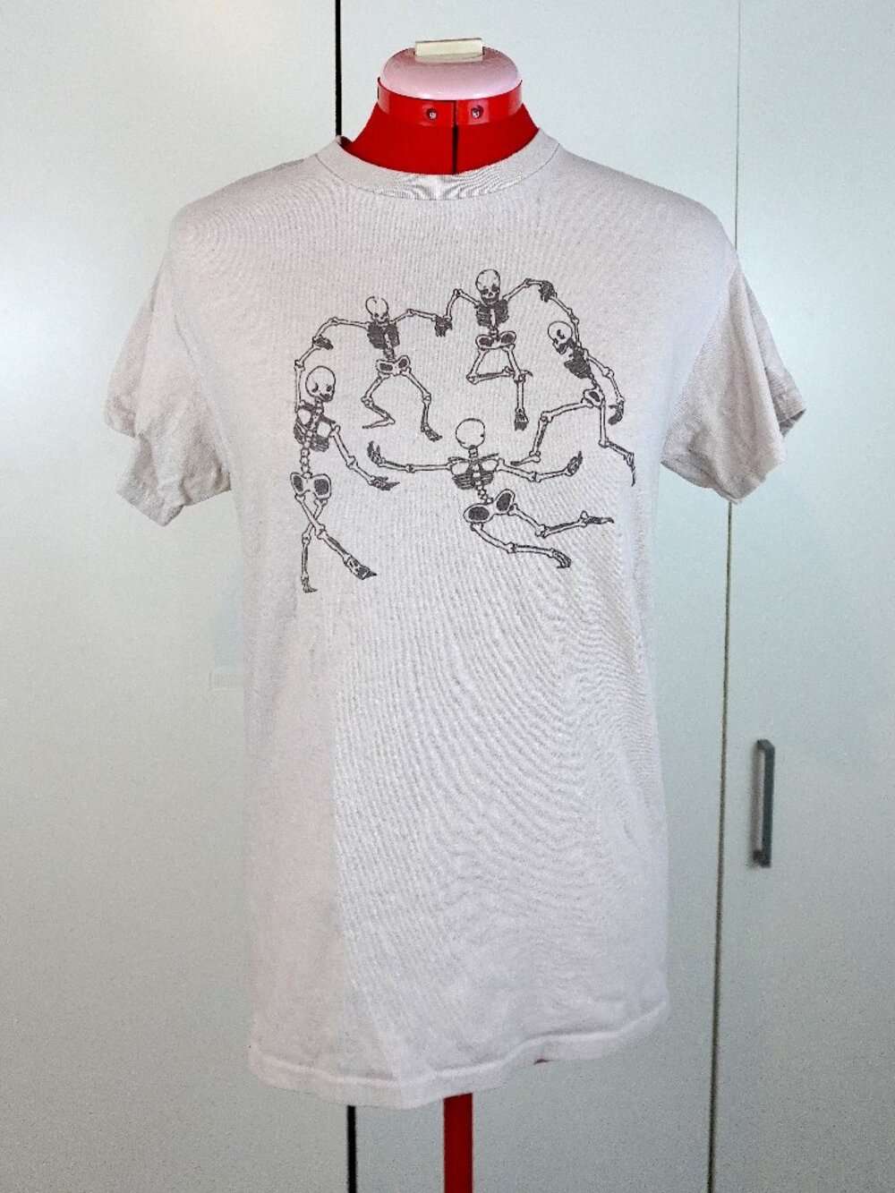 Matisse Skeleton Graphic Cotton T-Shirt in Light Grey